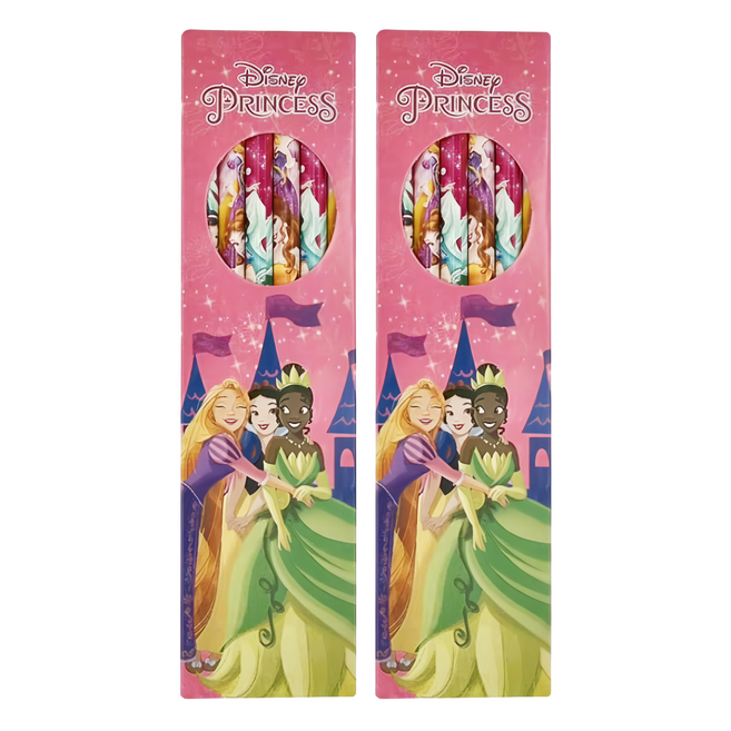 Disney Princesses 迪士尼公主 木頭鉛筆 12支, 公主系列, 2盒