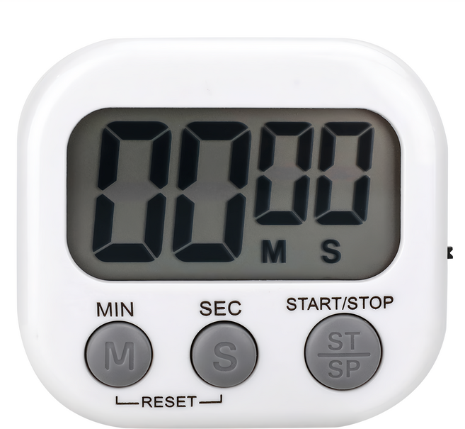 Tamsaa 廚房計時器 ABS材質 白色 最大計時99分59秒, 1個