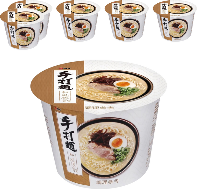 維力 手打麵 和風豚骨風味, 6入