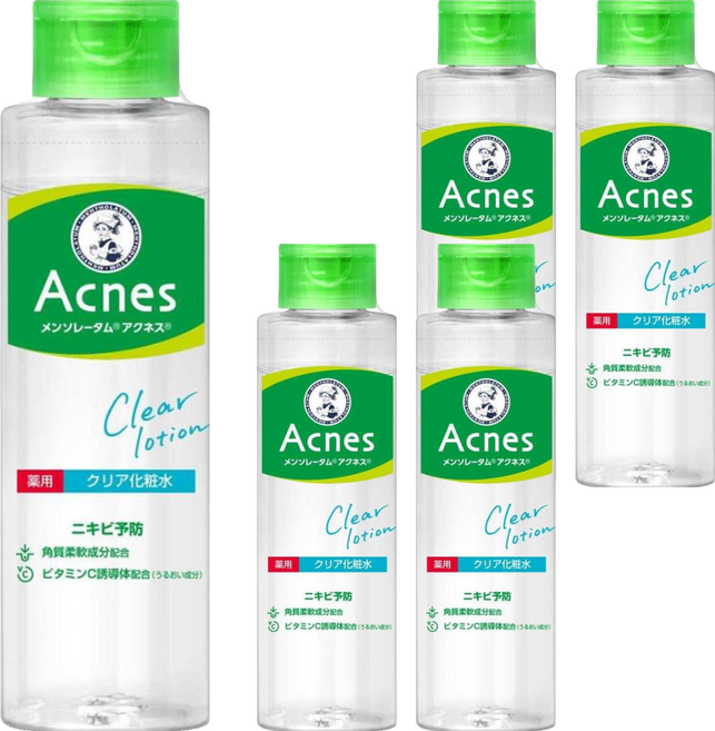 MENTHOLATUM 曼秀雷敦 Acnes 抗痘化妝水 保濕款, 180ml, 5瓶