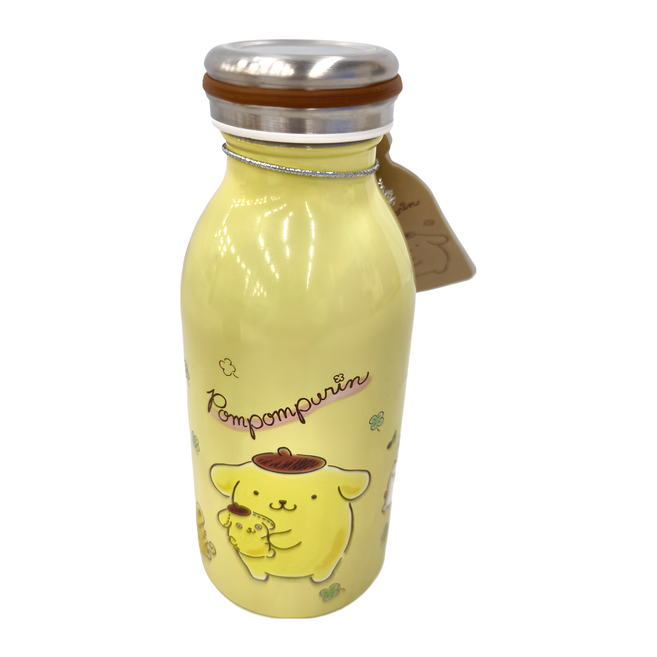 OTTO 崴昇 真空保溫保冷瓶 KF-5335PN, 呆萌布丁狗 黃色, 350ml, 1個