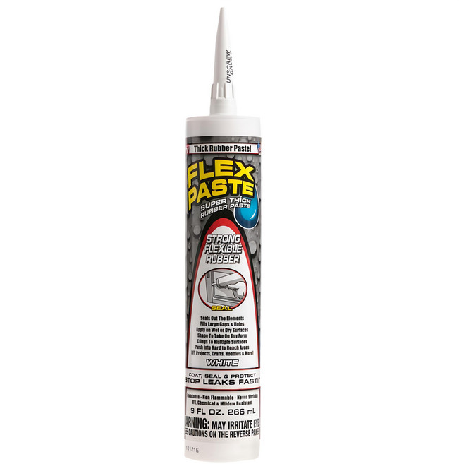 FLEX PASTE 飛速防水補洞橡膠膏 白色 266ml, 1瓶