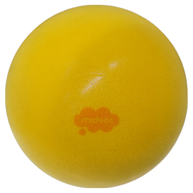 mideer 中靜音雲朵彈跳球, 太陽黃, 1個