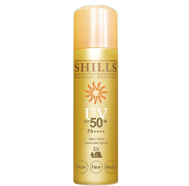 SHILLS 舒兒絲 保濕防曬冰鎮噴霧 修護防禦 咖色, 180ml, 1罐