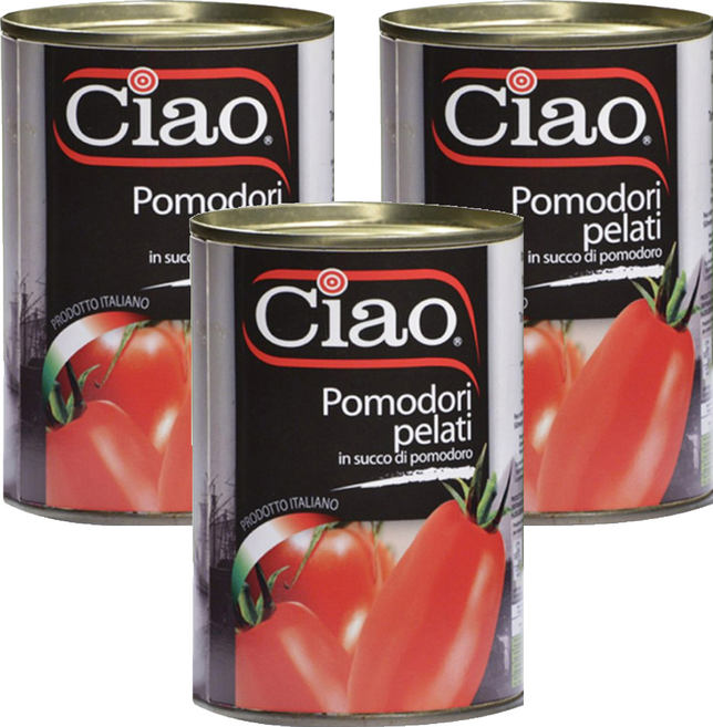 Ciao 喬爾番茄 去皮番茄, 400g, 3罐