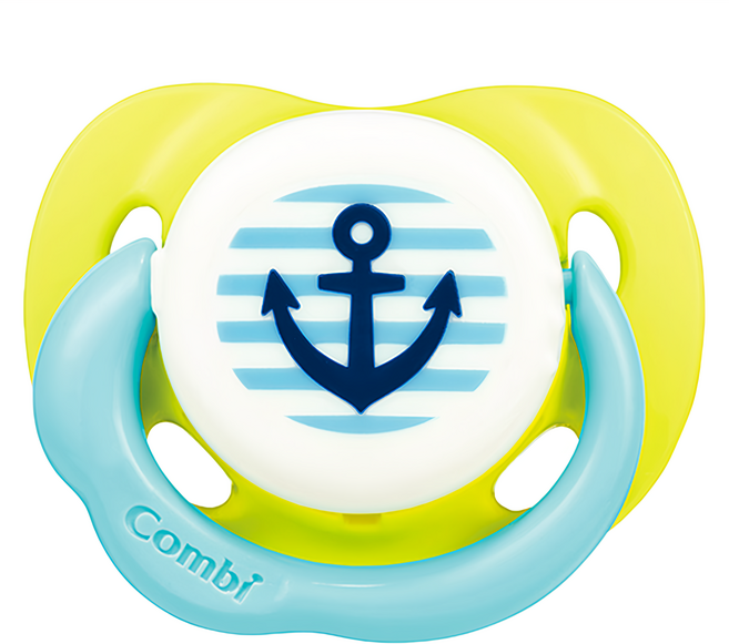 Combi 康貝 Smile系列 安撫奶嘴, 8~18個月, 海洋黃色, 1個
