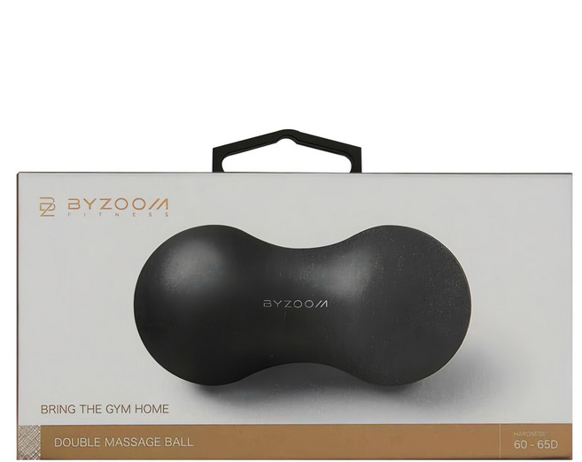 BYZOOM FITNESS 天然橡膠按摩花生球 13.5 x 6.5 x 6.5cm 0.16kg 1個 黑色