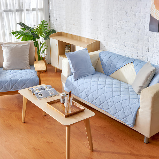 好物良品 日本極值冷感科技沙發墊/坐椅墊/保護保潔墊/沙發罩涼墊 4人座