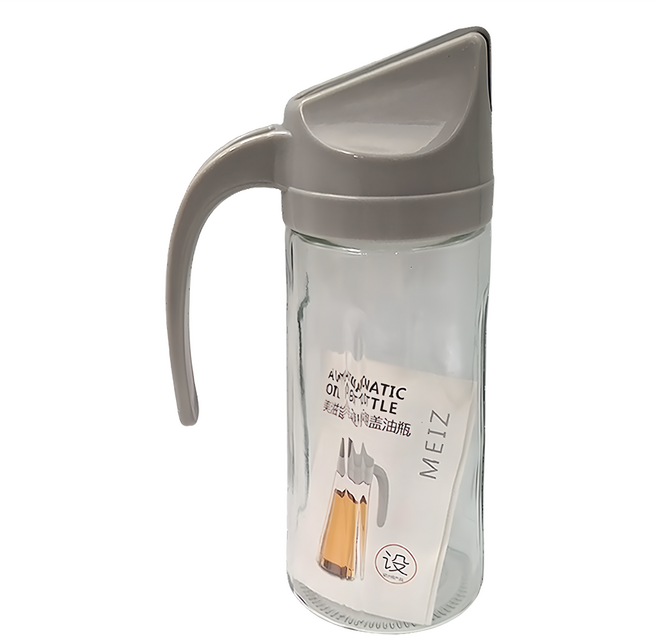 美滋 自動開關玻璃油瓶, 630ml, 1個