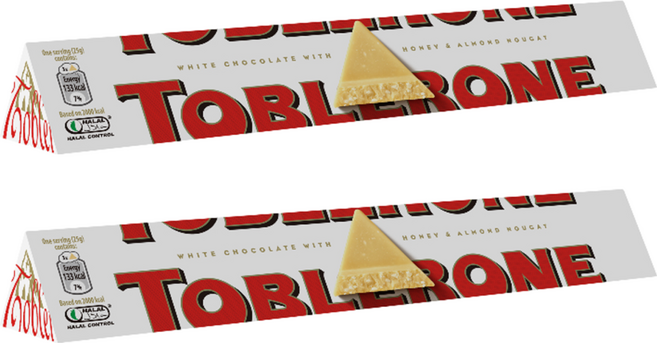 TOBLERONE 瑞士三角 白巧克力, 100g, 2條