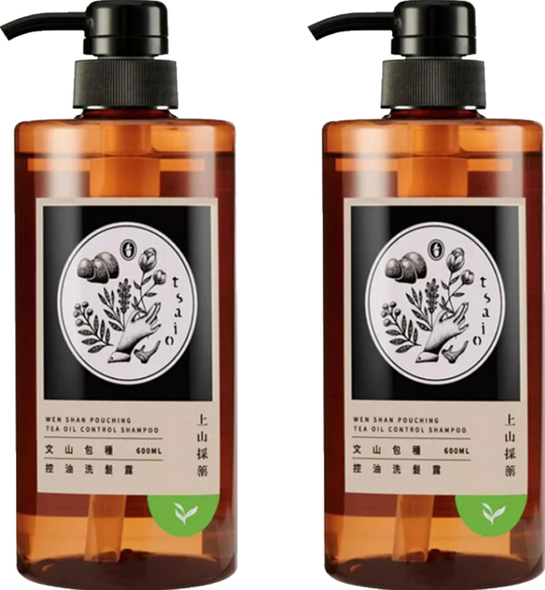 tsaio 上山採藥 控油洗髮露 文山包種, 600ml, 2瓶