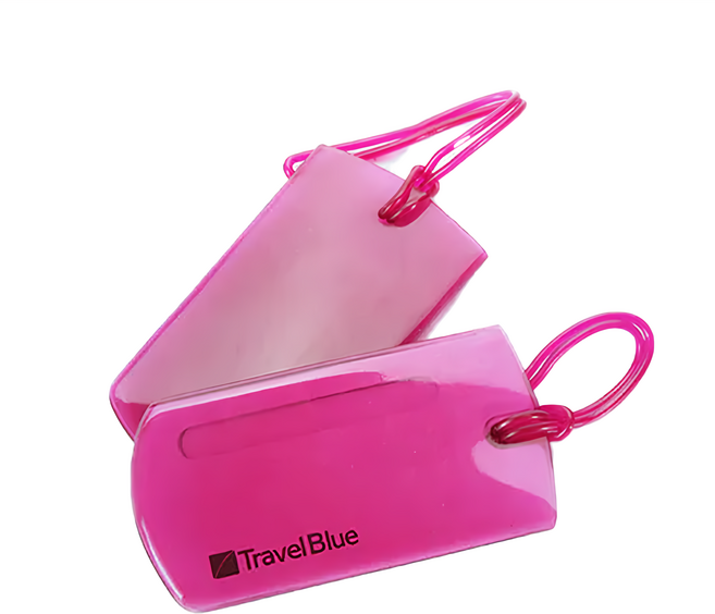 Travel Blue 英國藍旅 果凍行李掛牌 PVC塑料材質