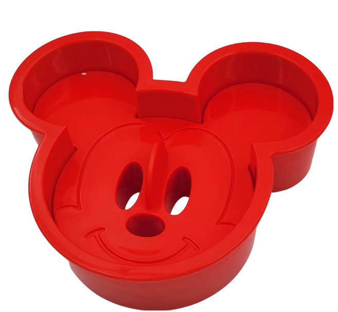 Skater 米奇系列 日本製吐司壓模 頭型, 紅色, 1個