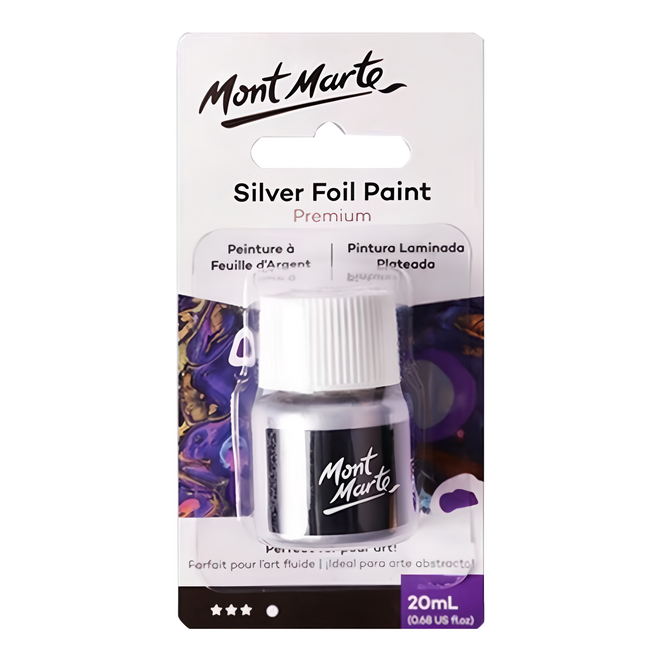 Mont Marte 蒙瑪特 銀箔顏料 – 20ml, 1色