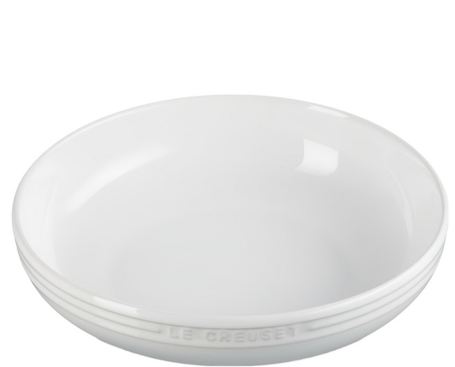 LE CREUSET 瓷器深圓盤 20cm, 雪花白, 1個