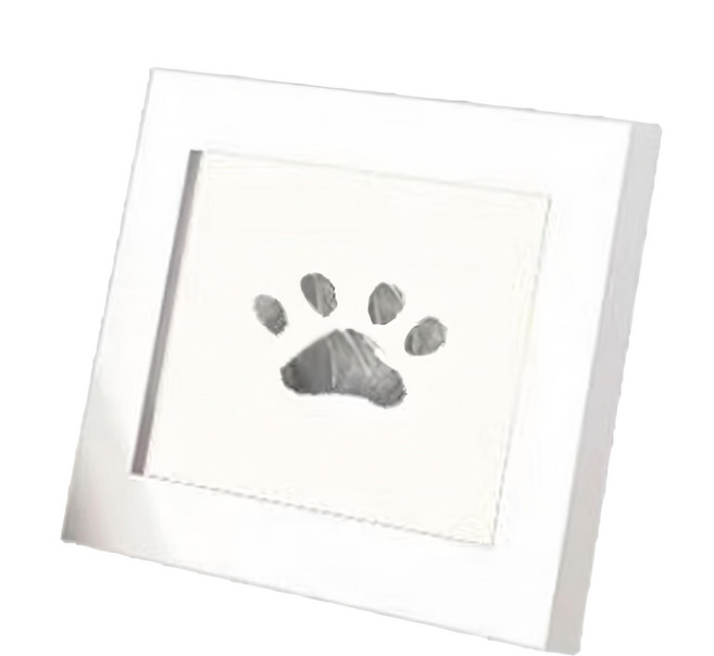 德利生活 寵物毛孩足跡拓印組, 白色, 1個