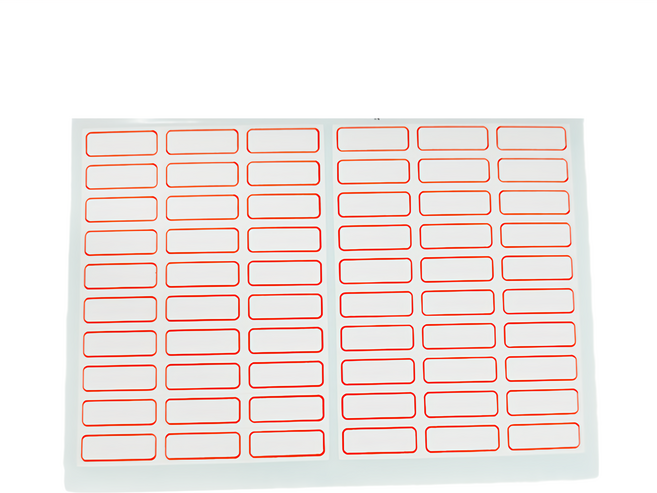 華麗牌 自黏標籤 WL-1019 17 x 7mm, 紅色 + 白色, 780張, 20包