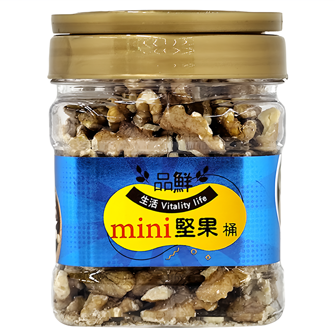 品鮮生活 mini堅果桶 原味核桃, 200g, 1桶