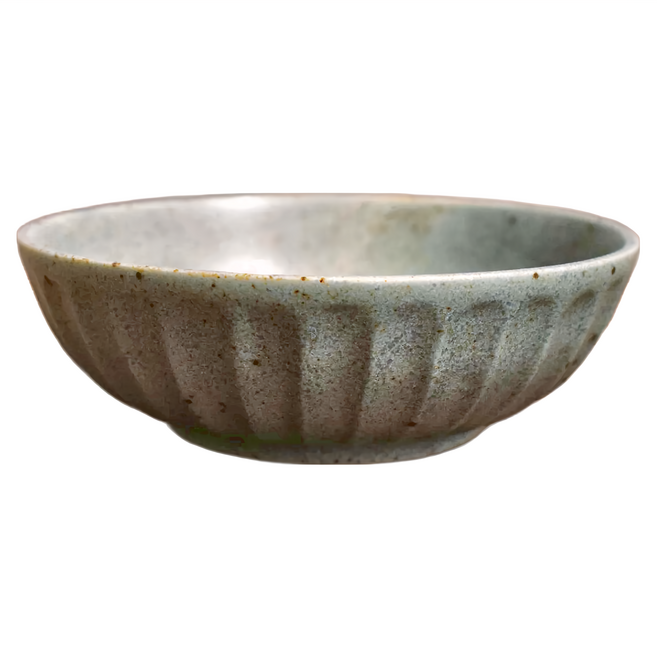 深川 刻紋系列 - 日本製陶瓷缽, 1個, 藍色