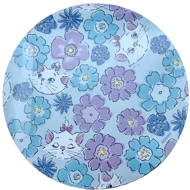收納王妃 軟式硅藻土杯墊 2個, 花朵瑪麗貓, 1組
