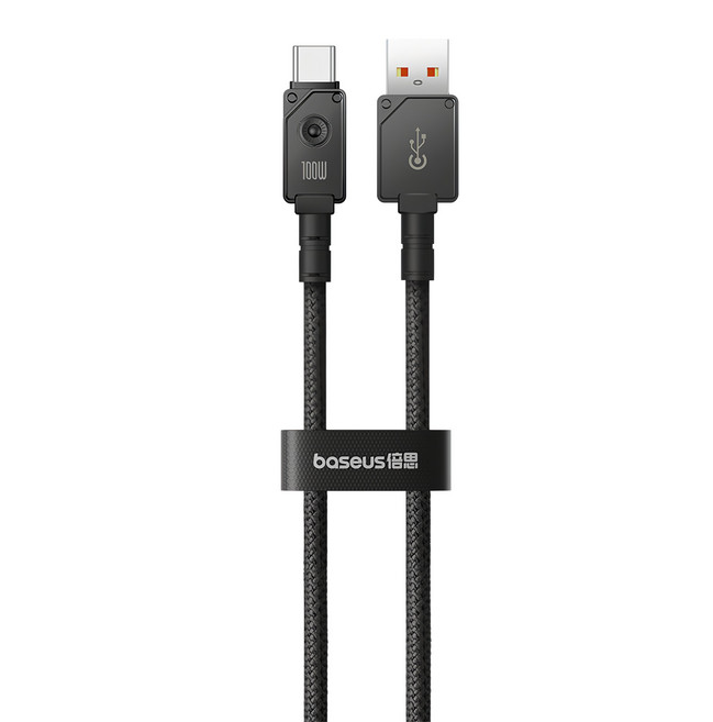 Baseus 倍思 Unbreakable系列 快速充電線 100W USB to Type-C, 黑色, 1m, 1條