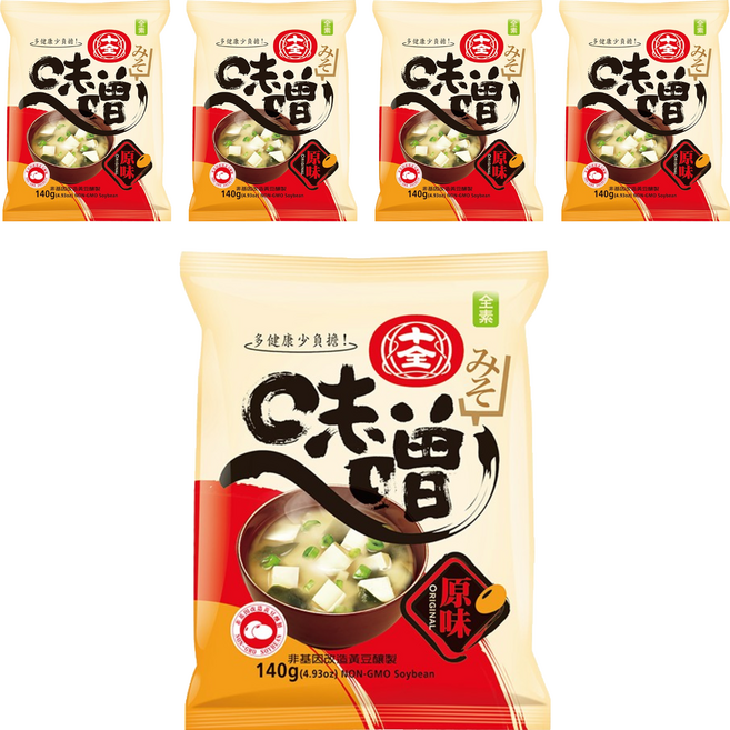 十全 味噌, 140g, 5包