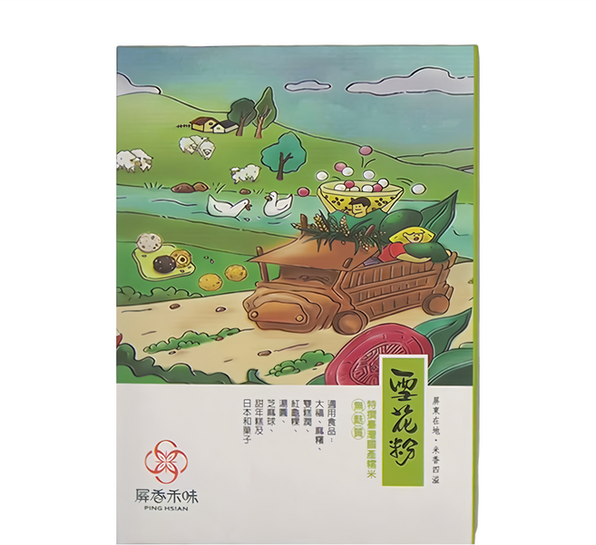 屏東農產 屏香禾味 超級水磨糯米粉 雪花粉, 300g, 1盒