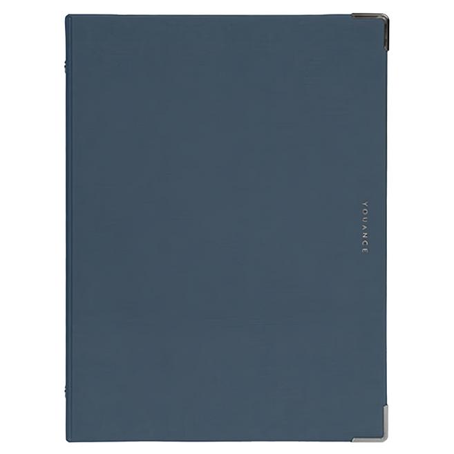 maruman YOUANCE 26孔夾 80g/m²書寫紙 聚丙烯蓋板材料 70頁內頁規格 6mm標準橫線活頁 層壓板片索引5棒, 海軍藍, 1本