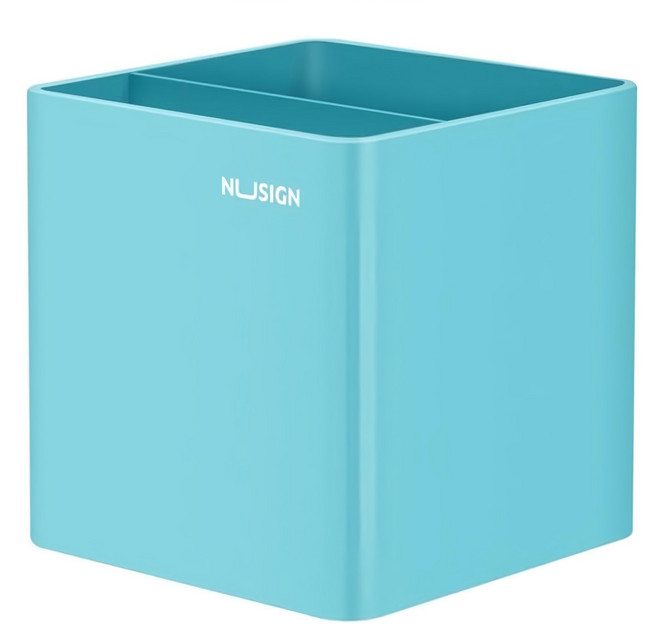 NUSIGN 紐賽 雙層筆筒 ENS011 84 x 84 × 86mm, 淺綠色, 1個