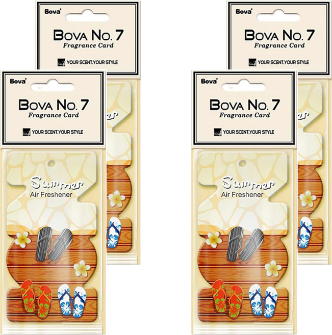 Bova 法柏精品香氛 夏日香氛卡 白麝香, 15g, 4包