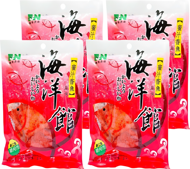 嘉南食品 海洋館 蜜汁香魚風味, 60g, 4包