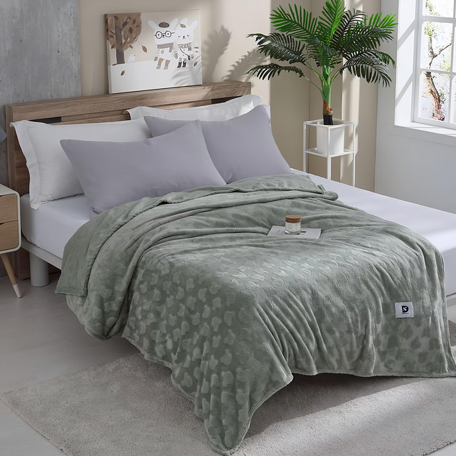 DESMOND 岱思夢 牛奶絨熊熊緹花毯