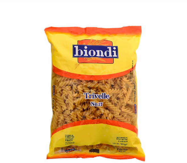 biondi 義大利中螺絲麵, 500g, 1包