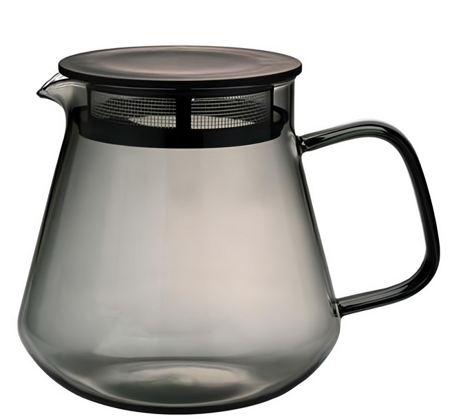 HARIO 好璃奧 茶壺, 深灰色, 600ml, 1個