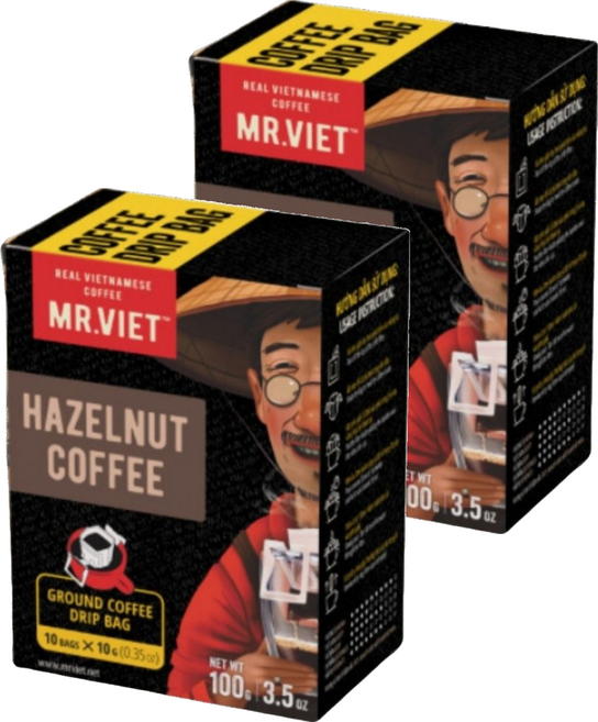 MR.VIET 榛果風味濾掛式咖啡, 10g, 10包, 2盒