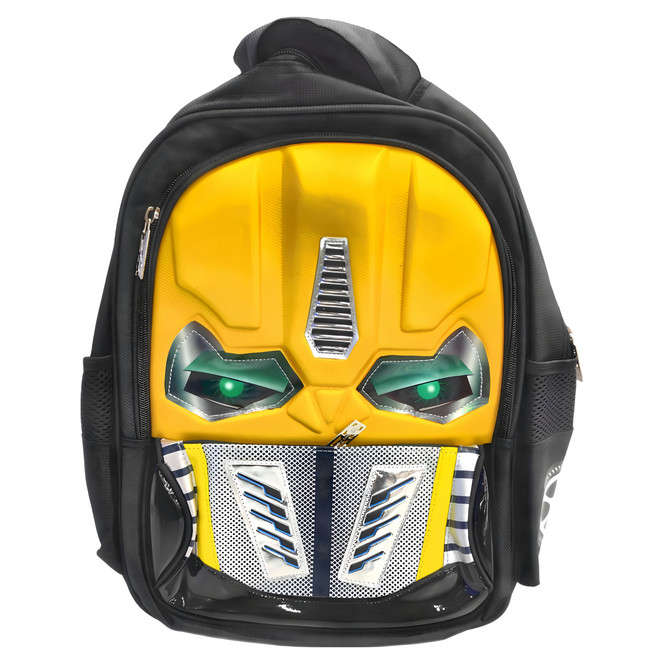 KoriDeer可莉鹿 變形英雄男童超輕減壓護脊書包 - 黃色 2-6年級