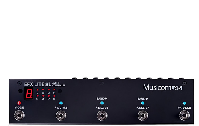 Musicom LAB efx lite 8l 效果器迴路控制器 ce, 1個, Black