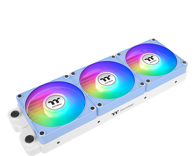 thermaltake 曜越 CT120 EX ARGB 反轉 磁吸快接散熱器 PWM 500-2000 RPM, CL-F198-PL12BU-A, 繡球花藍, 1組