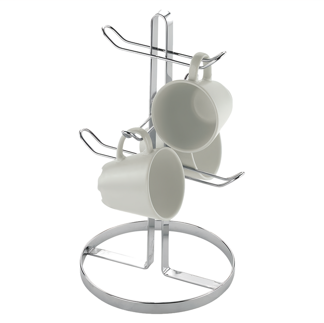 DAY&DAY 日日家居 馬克杯架 ST3051 #304 不鏽鋼 尺寸: W180*D180*H330MM, 銀色, 1個