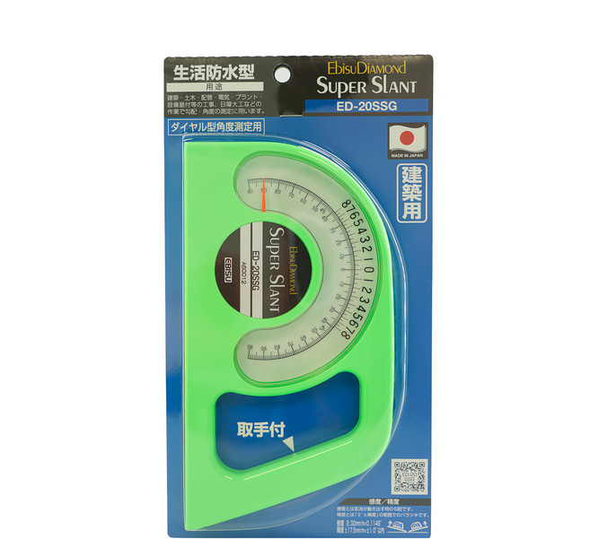 Ebisu DiAMOND Pro work系列 指針式角度儀 14*106*200mm, 1個