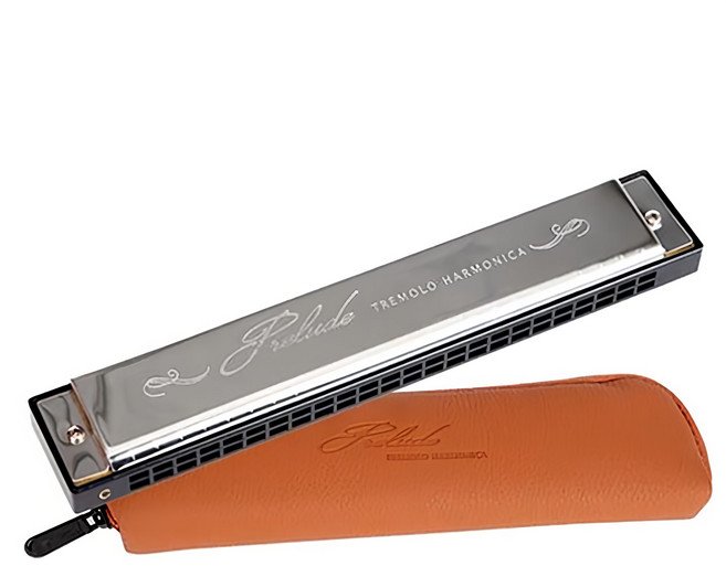 samick 三益樂器 顫音24孔口琴, STH-24PR, 1個, 銀色