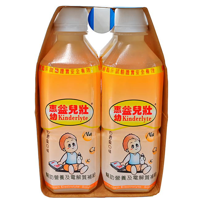 Hwei Yow 惠幼 Kinderlyte 益兒壯 電解質水 百香果口味 4瓶, 360ml