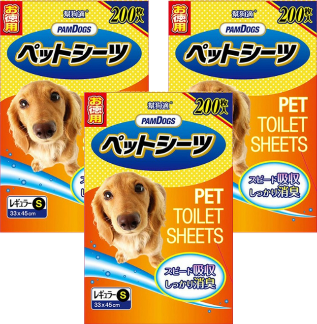 PAMDOGS 幫狗適 寵物尿布, 3包, 200片