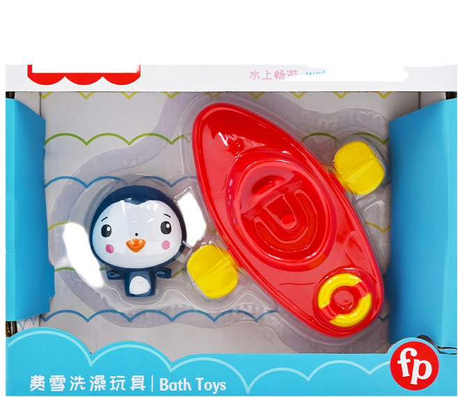 fisher-price 費雪 發條小船洗澡玩具, 紅色-款式隨機, 1盒