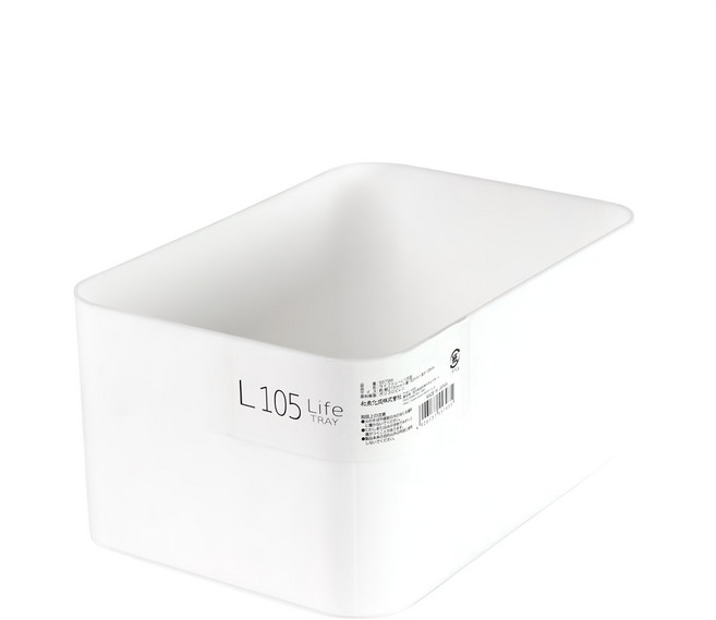 IZUMI 收納盒 l105型 5577w 簡約設計 桌面整理 客廳臥室收納, 白色, 1入