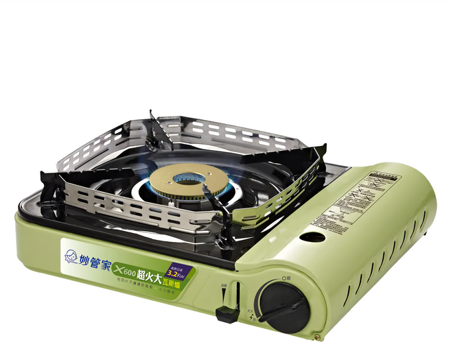 HouseKeeper 妙管家 超火大瓦斯爐 1.7kg, 1個, 綠色 + 黑色