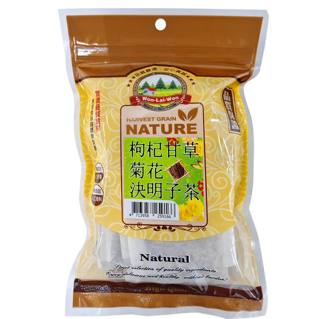 WON LAI WON 旺來旺 枸杞甘草菊花決明子茶, 5g, 20包, 1袋