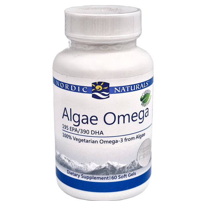 Nordic Naturals 北歐精靈 Algae Omega 海藻油 195 EPA/390 DHA 全素, 60顆, 1瓶