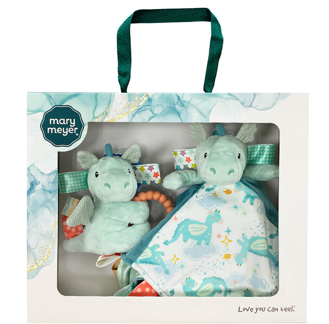 Mary Meyer 蜜兒 經典禮盒 Set (手搖鈴+安撫巾), 魔法小飛龍, 1盒