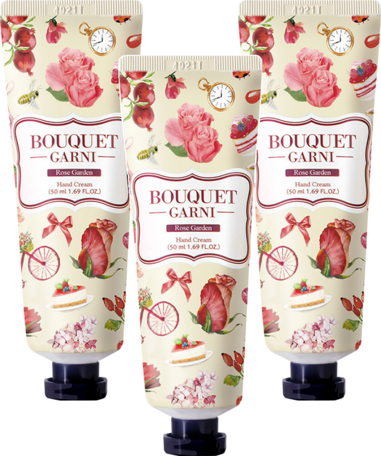 BOUQUET GARNI 香水護手霜 Rose Garden, 50ml, 3條